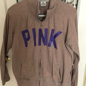 PINK zip up sweatshirt